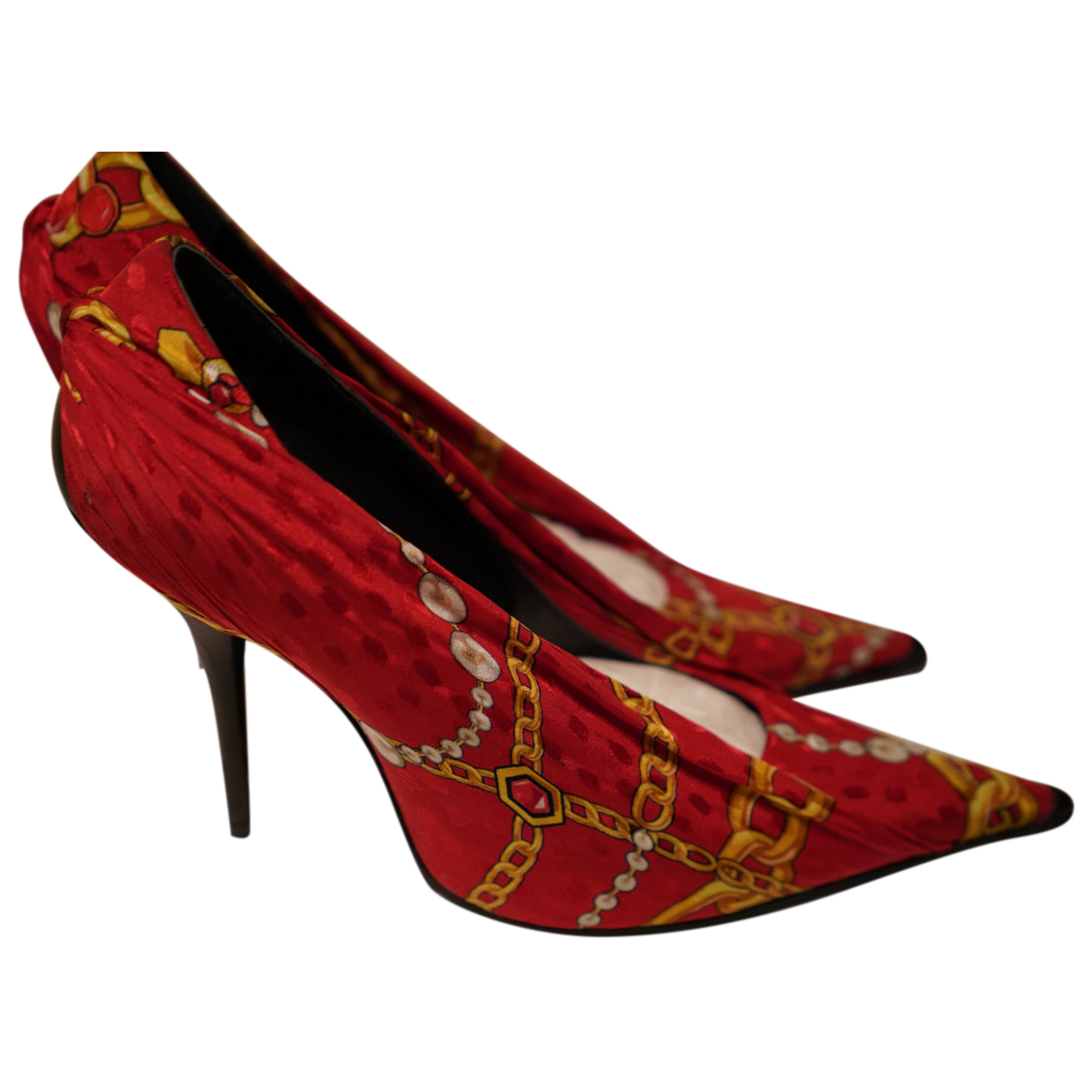 balenciaga red pumps